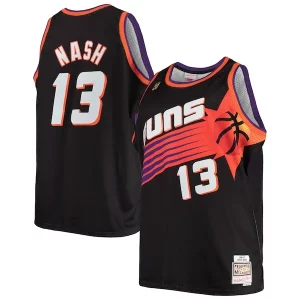 Steve Nash Phoenix Suns 1996/97 Big & Tall Hardwood Classics Confortable Swingman Jersey Black/White - Garantie satisfaction - Si vous n'êtes pas satisfait
