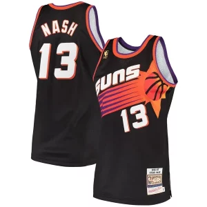 Steve Nash Phoenix Suns Unique 1996/97 Hardwood Classics Authentic Jersey Black - Pour les joueurs de basketball amateurs - Adapté à tous les styles de jeu