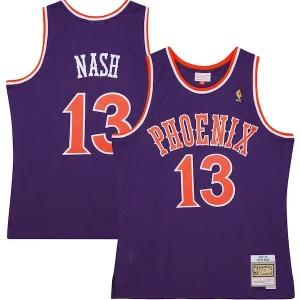 Steve Nash Phoenix Collectible Suns 2001/02 Hardwood Classics Swingman Jersey Purple/White - Édition limitée - Uniques dans leur genre