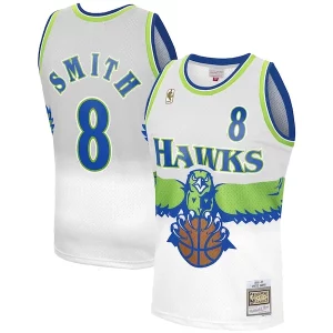 Steve Smith Atlanta Hawks Admirable 1996 97 Hardwood Classics Reload 3.0 Swingman Jersey White - Idéal pour les soirées de sport - Montrez votre style