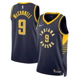 T.J. McConnell Indiana Pacers Nike Unisex Swingman Haut de gamme Replica Jersey Icon Edition Navy - Édition commemorative - Souvenez-vous des moments inoubliables