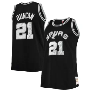 Tim Duncan San Antonio Spurs Big & Tall 1998/99 Magnifique NBA 75th Anniversary Diamond Swingman Jersey Black - Pour les amateurs de basketball passionnés - Livraison rapide