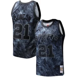 Tim Duncan San Antonio Spurs Hardwood Classics 1998/99 Tie Splendide Dye Swingman Jersey Black - Offre spéciale - Achetez maintenant et économisez