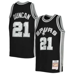 Tim Duncan Commémoratif San Antonio Spurs Youth 1998/99 Hardwood Classics 75th Anniversary Diamond Jersey - Maillot de marque reconnue - Faites confiance à la qualité