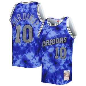 Tim Authentique Hardaway Golden State Warriors 1990/91 Galaxy Swingman Jersey Blue - Garantie satisfaction - Si vous n'êtes pas satisfait
