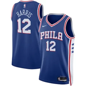 Tobias Harris Philadelphia 76ers Nike Unisex Exceptionnel Swingman Jersey Icon Edition Royal - Maillot de championnat - Revivez les victoires glorieuses