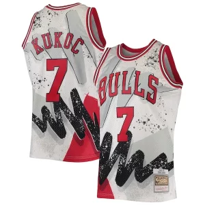 Toni Kukoc Chicago Bulls Hardwood Classics 1995/96 Commémoratif Hyper Hoops Swingman Jersey White - Maillot de collection - Un bijou pour les amateurs