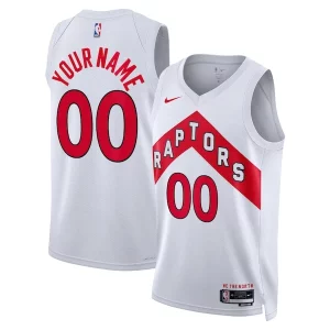 Toronto Raptors Nike Unisex Vibrant Swingman Custom Jersey White Association Edition - Fait à la main - Un produit unique et de qualité
