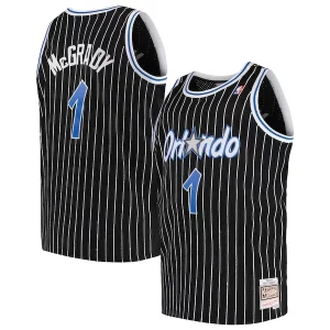 Tracy McGrady Orlando Magic 2003/04 Big & Tall Hardwood Classics Personalisable Swingman Jersey Black/Blue - Idéal pour les soirées de sport - Montrez votre style