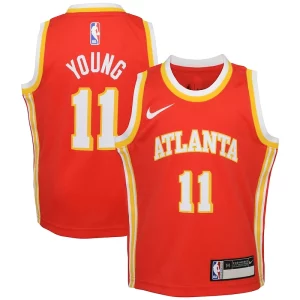 Trae Young Vibrant Atlanta Hawks Nike Preschool Swingman Player Jersey Icon Edition Red - Pour les amateurs de basketball passionnés - Livraison rapide