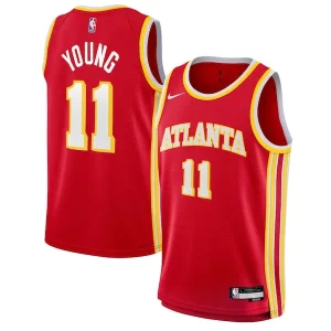 Trae Young Atlanta Hawks Nike Youth Splendide Swingman Jersey Icon Edition Red - Dernières unités - Ne manquez pas cette opportunité