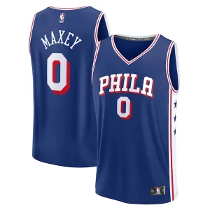 Tyrese Maxey Philadelphia 76ers Fast Break Replica Commémoratif Player Jersey Icon Edition Royal - Maillot de marque reconnue - Faites confiance à la qualité