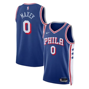Tyrese Maxey Philadelphia 76ers Nike Unisex Swingman Jersey Exceptionnel Association Edition Royal - Design innovant - Écarte-vous du commun des mortels
