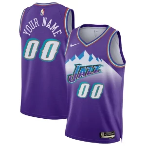 Utah Jazz Nike Unisex 2022/23 Superbe Custom Swingman Jersey Classic Edition Purple - Maillot de collection - Un bijou pour les amateurs