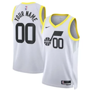 Utah Jazz Nike Unisex Swingman Custom Jersey White Association Edition Gracieux - Vêtement de fan emblématique - Montrez votre amour pour l'équipe