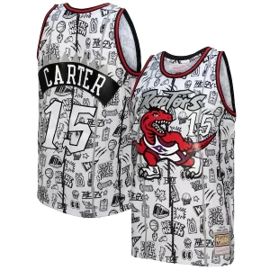 Vince Unique Carter Toronto Raptors 1998/99 Swingman Jersey White - Pour les fans de la ligue - Un maillot authentique de la compétition