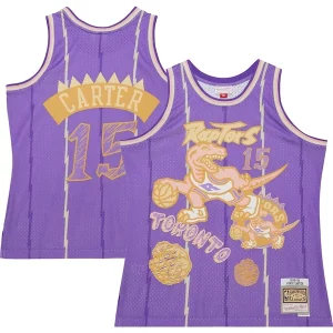 Vince Carter Toronto Prime Raptors 1998/99 Swingman Sidewalk Sketch Jersey Purple - Idéal pour les collectionneurs - Qualité premium garantie