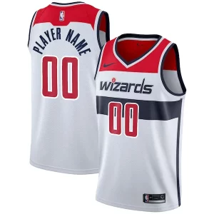 Washington Wizards Notable Nike 2020/21 Swingman Custom Jersey Association Edition White - Maillot de qualité supérieure - Durable et résistant