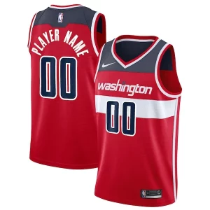 Washington Wizards Nike 2020/21 Swingman Custom Jersey Icon Edition Premium Red - Pour les joueurs de basketball amateurs - Adapté à tous les styles de jeu