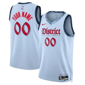 Washington Wizards Nike Unisex 2024/25 Custom Swingman Jersey City Classique Edition Powder Blue - Offre spéciale - Achetez maintenant et économisez