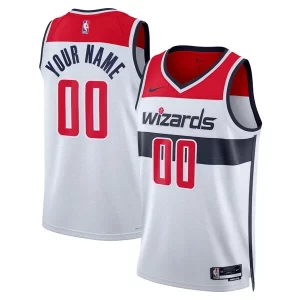Washington Wizards Nike Unisex Personalisable Swingman Custom Jersey White Association Edition - Idéal pour les collectionneurs - Qualité premium garantie