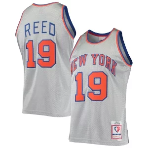 Willis Reed New York Charming Knicks 75th Anniversary 1969/70 Hardwood Classics Swingman Jersey Silver - Collectionner ce maillot rare - Augmentez la valeur de votre collection