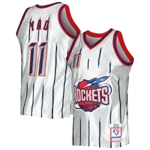 Yao Éclatant Ming Houston Rockets 2002/03 Hardwood Classics 75th Anniversary Swingman Jersey Platinum - Événement exclusif - Soyez l'un des premiers à avoir ce maillot