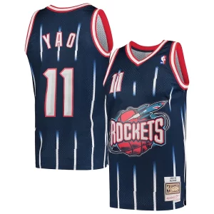 Yao Ming Houston Rockets Hardwood Classics Élégant 2002 03 Swingman Jersey Navy - Nouvelle arrivée - Êtes-vous prêt pour la saison ?