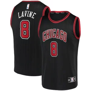 Zach LaVine Chicago Bulls Fast Break Team Replica Commémoratif Jersey Black Statement Edition - Pour les fans de la ligue - Un maillot authentique de la compétition