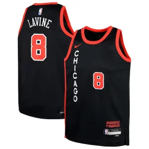 Zach LaVine Chicago Bulls Nike Youth Swingman Superbe Replica Jersey City Edition Black - Idéal pour les collectionneurs - Qualité premium garantie