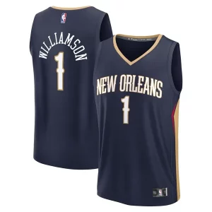 Zion Williamson New Orleans Pelicans Youth Fast Break Replica Player Jersey Icon Commémoratif Edition Navy - Promotion limitée - Profitez de la réduction avant qu'elle ne soit terminée