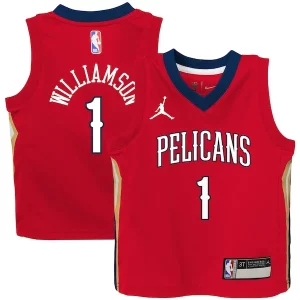 Zion Williamson New Orleans Pelicans Jordan Brand Toddler 2020/21 Jersey Red Statement Edition Exquisite - Maillot de collection - Un bijou pour les amateurs
