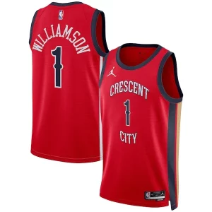 Zion Williamson New Orleans Pelicans Jordan Brand Refiné Unisex Swingman Jersey Statement Edition Red - Stock limité - Commandez vite votre maillot exclusif