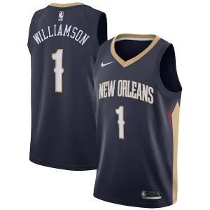 Zion Williamson New Orleans Pelicans Nike 2019 NBA Draft First Round Pick Captivant Swingman Jersey Navy Icon Edition/White - Idéal pour les collectionneurs - Qualité premium garantie