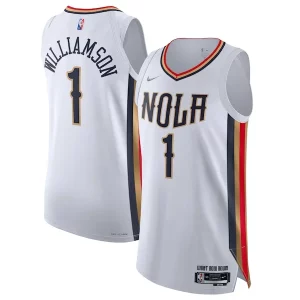 Zion Williamson New Orleans Pelicans Nike Personalisable 2021/22 Swingman Jersey City Edition White - Idéal pour les soirées de sport - Montrez votre style