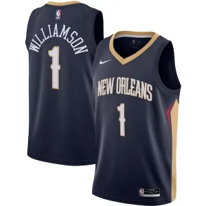 Zion Williamson New Orleans Pelicans Vibrant Nike Swingman Jersey Navy Icon Edition - Pour les joueurs de basketball amateurs - Adapté à tous les styles de jeu