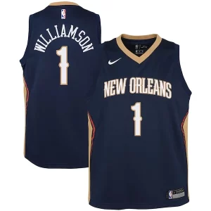 Zion Williamson New Orleans Pelicans Nike Youth Swingman Jersey Icon Edition Magnifique Navy/White - Pour les matchs d'athlétisme - Restez frais et confortable